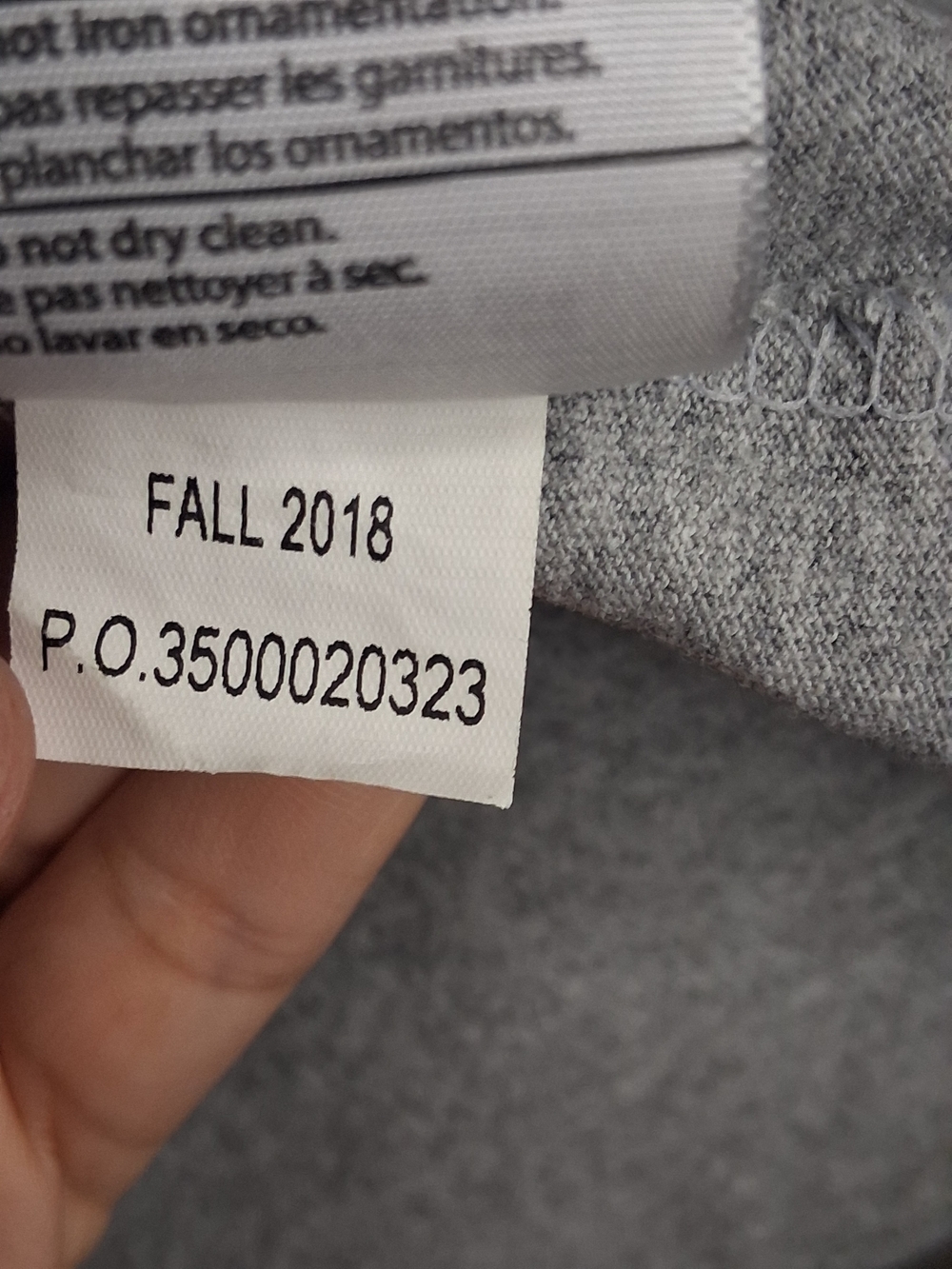 Carhartt Original Fit Gray Long Sleeve Logo Sleeve T-Shirt Youth XL 16/18 Cotton - Picture 6 of 11